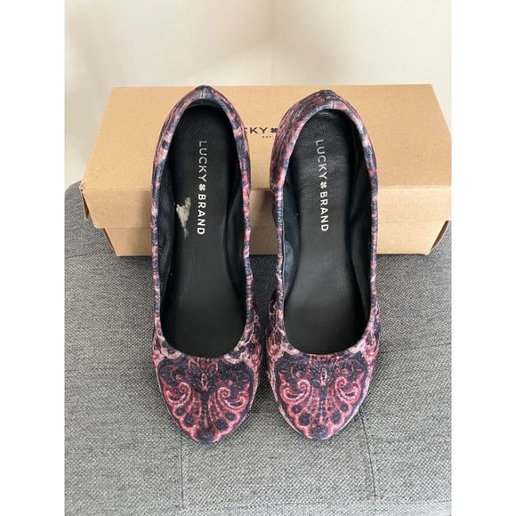 Lucky Brand Shoes - Lucky Brand Multicolor Paisley Flats Size 8